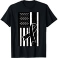 thumbnail image 1 of Melanoma Cancer United States Patriotic Flag Patriot Gift T-Shirt, 1 of 4