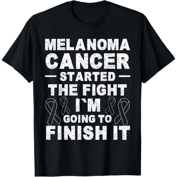 Melanoma Skin Cancer Started The Fight T-Shirt100% cotton