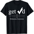 thumbnail image 1 of Melanoma TShirt Black Awareness Ribbon Tee Get Checked T-Shirt, 1 of 4