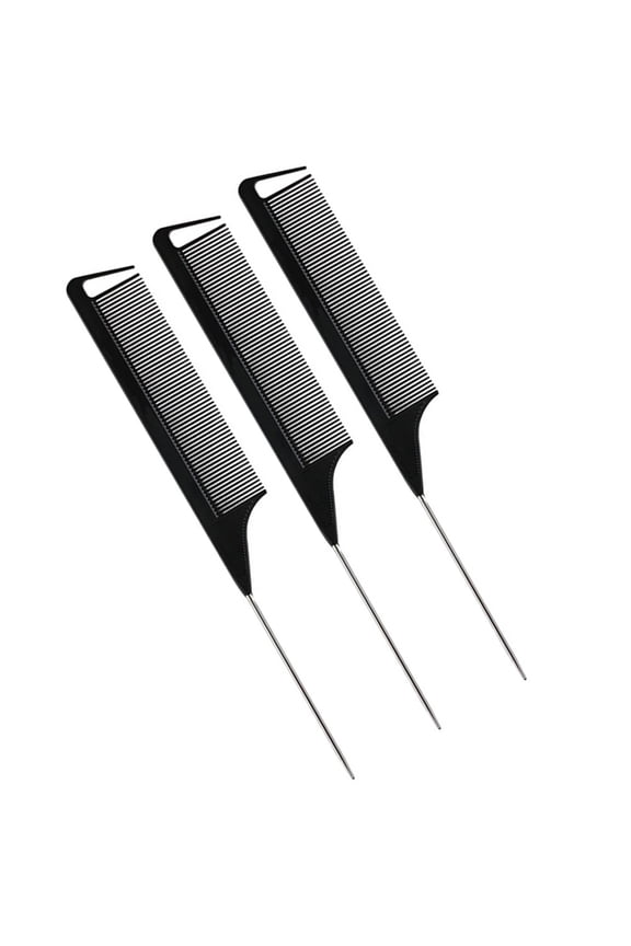 Melantax 1 Set Alligator Clip Hair Partition Clip Hair Style Comb Rat Tail Comb