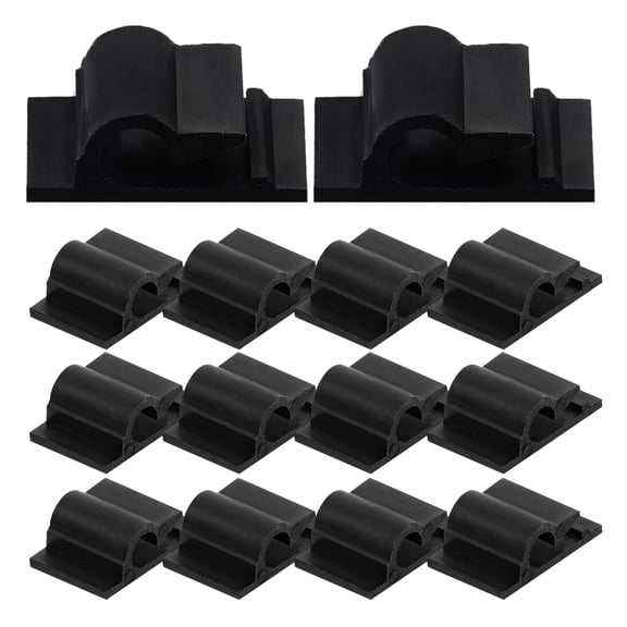 Melantax 100pcs Self Adhesive Cable Clips Wire Holder Organizer (Black)