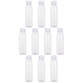FOLOYORI Refillable Plastic Bottle 350 Ml Transparent Pet for Juice Drinks Safe and Reliable 10Pcs