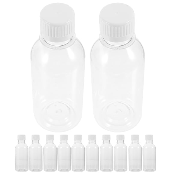 FOLOYORI 12-Pack Transparent Multipurpose Pet Water Bottles for Storage and Drinking Use, and Convenient