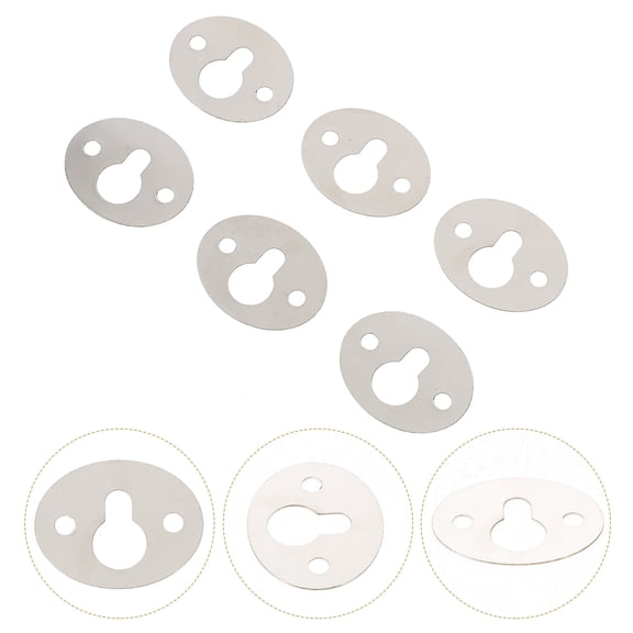 Melantax 15 Pack Oval Keyhole Hook Shelf Bracket Hooks for Picture Frame Hanging