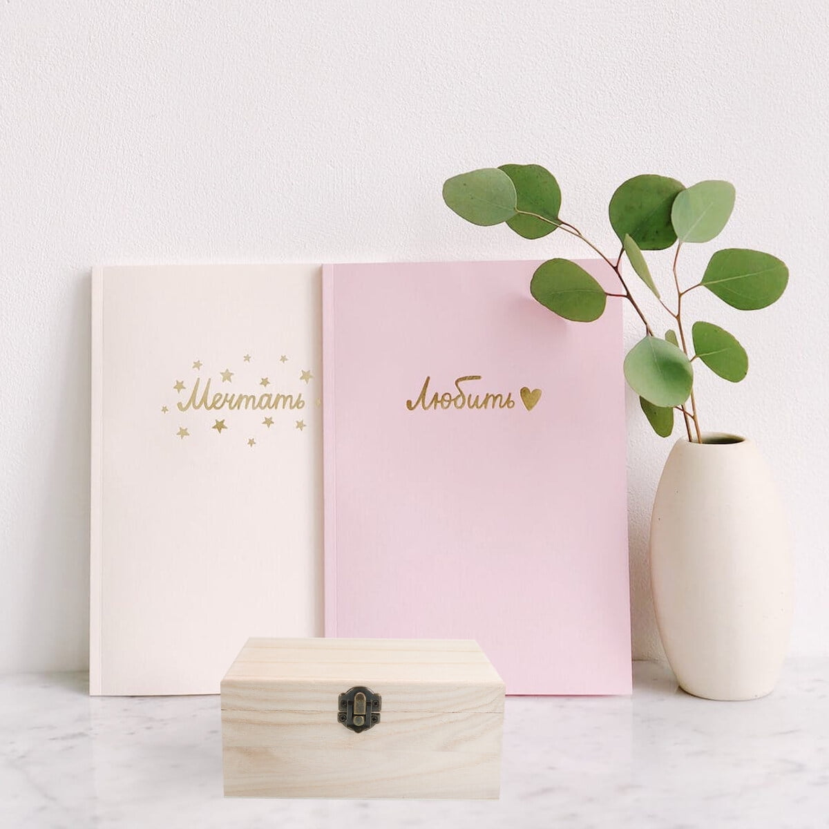 Melantax 3 Pack Unfinished Wooden Boxes Creative Multi-Function Boxes ...