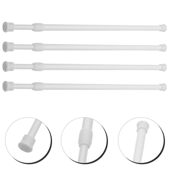 Melantax 4 Pack Window Security Bar Adjustable Pull-Up Closet Rod Hanging Rod