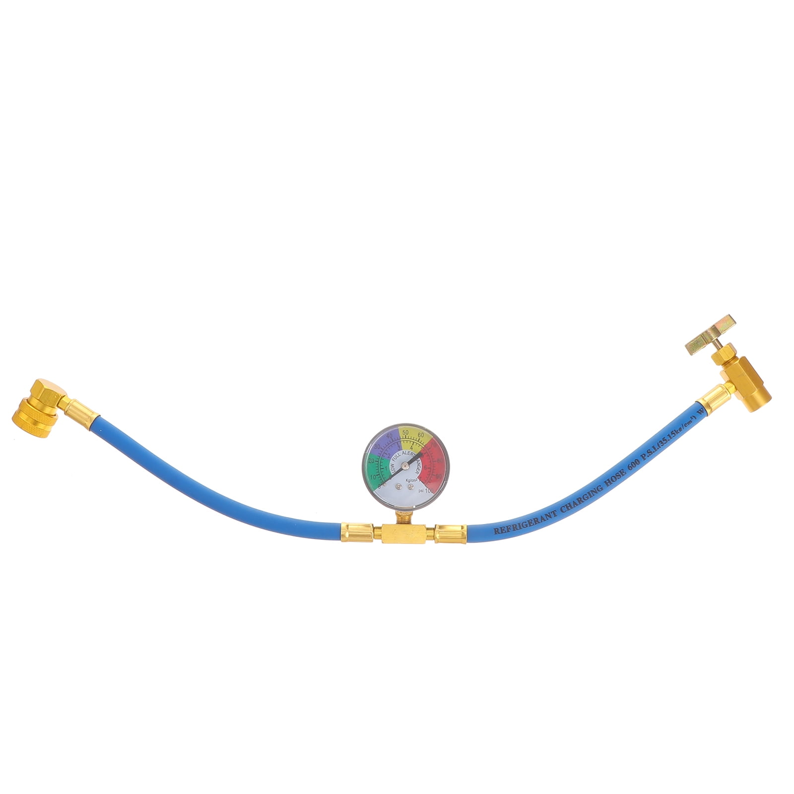 Melantax Car A/C Refrigerant Charging Hose (with Pressure Gauge) (1/2 thread, for US and Europe)