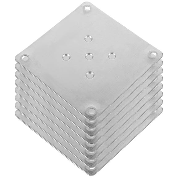 Melantax Case Pack Table Leg Bracket, 5-hole Flat Mounting Plate for Furniture Legs, Furniture Supply