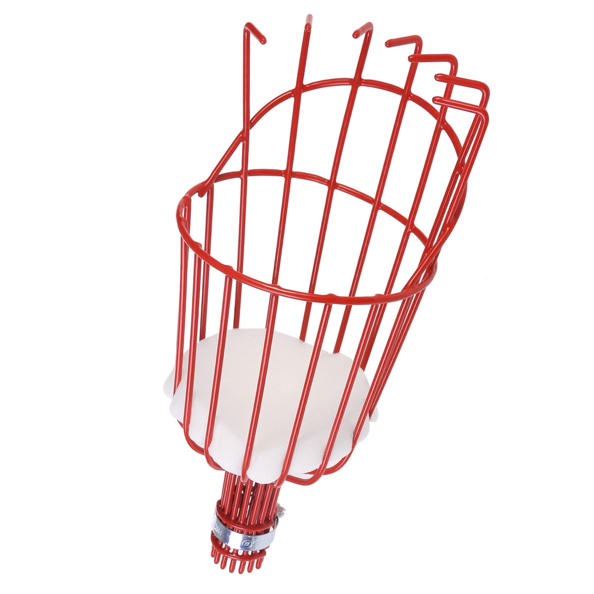 Melantax Fruit Picking Basket Fresh Oranges Apples Plums Pears Peaches Fit Broomstick (Red)