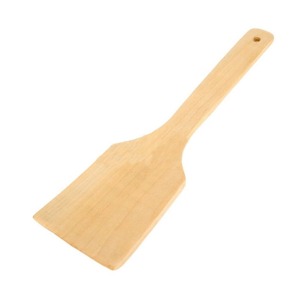 OUNONA Wooden Shovel Tool for Cooking ECO FRIENDLY and Light Yellow Small Square Spatula Turner 2