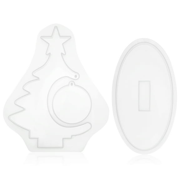 FOLOYORI Silicone Christmas Tree Molds Set White Creative Design for Home 1Set