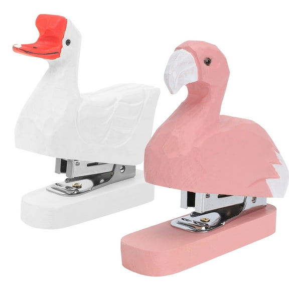 FOLOYORI Cartoon Stapler Animal Shaped Iron 2Pcs Travel Use