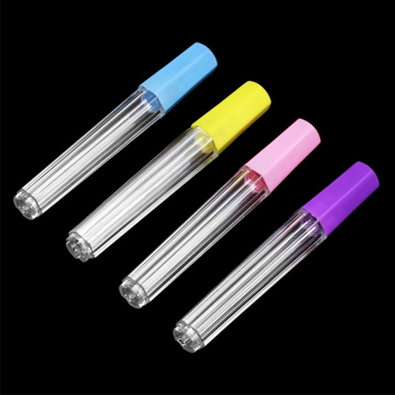 Melantax Transparent sealed tube needle holder storage box plastic storage bottle (10 cm, 73#+74#+75#+76#)