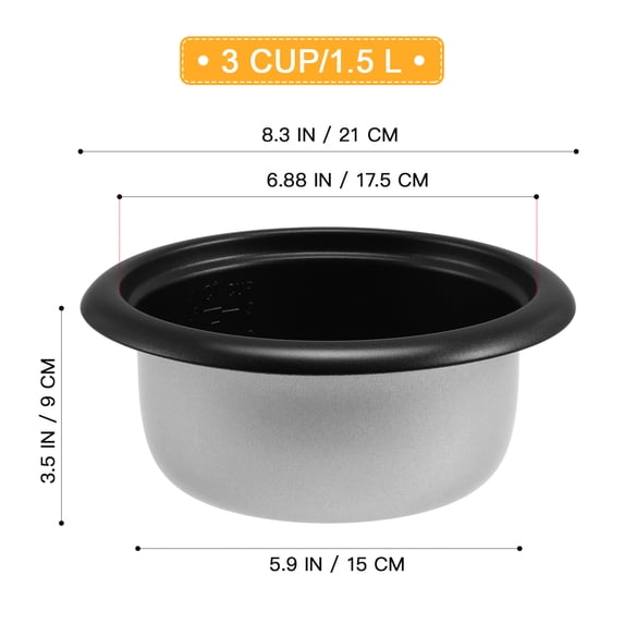 Is Rice Cooker Health Melantax Universal Non-Stick Inner Pot for Rice Cooker Replacement ...