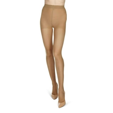 Melas 6 Pair Women's Crystal Sheer 12-Denier Shaper Pantyhose - Womens - Female, Medium, Suntan