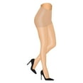 thumbnail image 1 of Melas Women's Matte Micro Control Top Pantyhose 10 Denier - Womens - Female, Large, Nude, 1 of 2