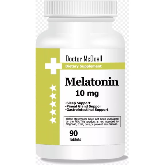 Melatonin 10 mg, Helps Regulate Body's Sleep, Helps You Fall Asleep Faster