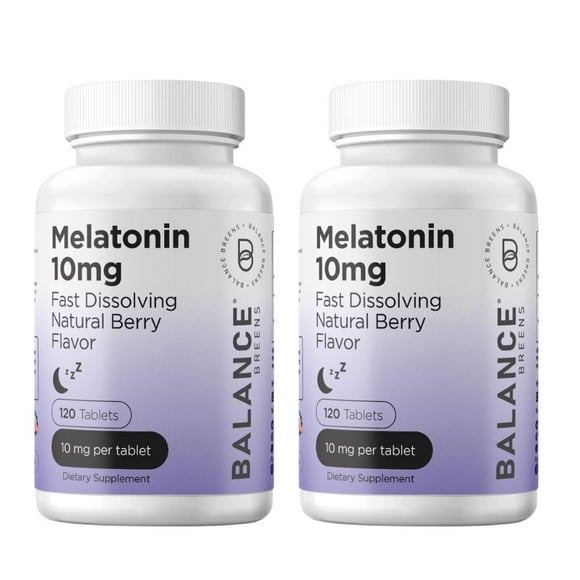 Melatonin 10mg, 100% Drug Free, Fast-Dissolve 120 Tablets - Natural Sleep Aid, Experience Serene, Restful Nights - Find Your Calm, Embrace Relaxation, Supports Sound Sleep and Tranquility
