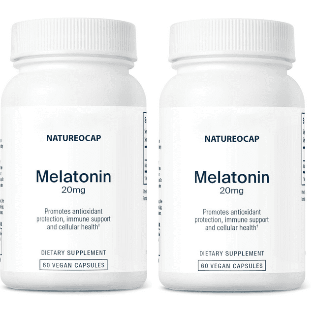 Melatonin 20 mg Immune Supports And Cellular Health- 60 Capsule [2 Pack]