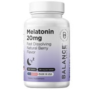 Melatonin 20mg, 120 Tablets - Natural Sleep Aid