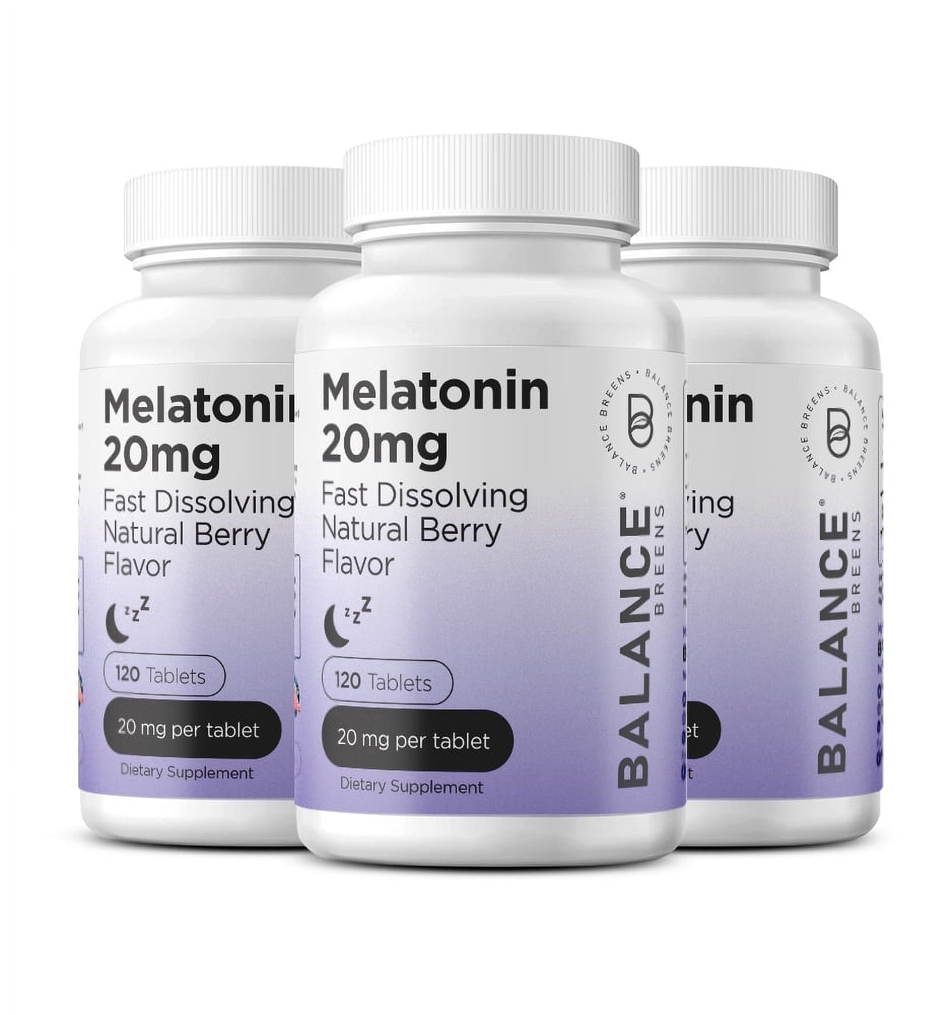 Melatonin 20mg, 120 Tablets - Natural Sleep Aid