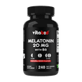 thumbnail image 1 of Melatonin 20 mg - 240 Fast Dissolve Tablets - Drug Free - Natural Berry Flavor - Vegetarian, Non-GMO, Gluten Free 240 Count, 1 of 11