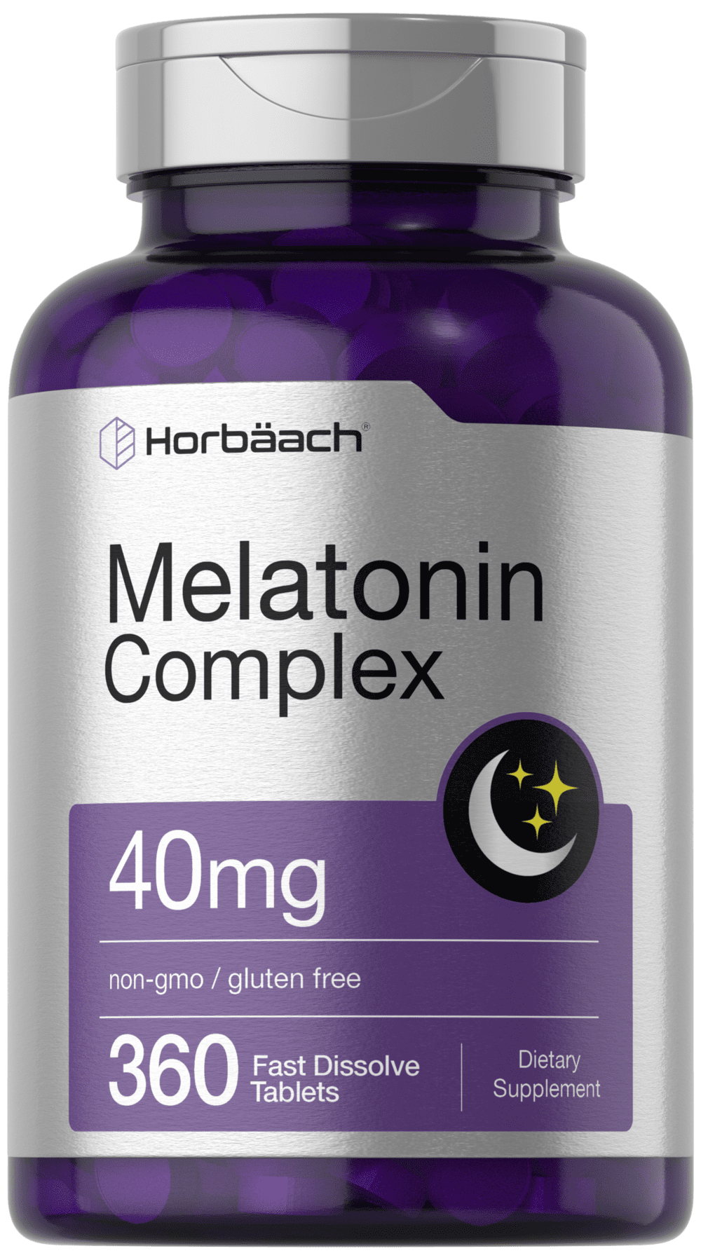 Melatonin Complex 40mg | 360 Fast Dissolve Tablets | For Men and Women | by Horbaach