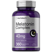 Melatonin Complex 40mg | 360 Fast Dissolve Tablets | For Men and Women | by Horbaach