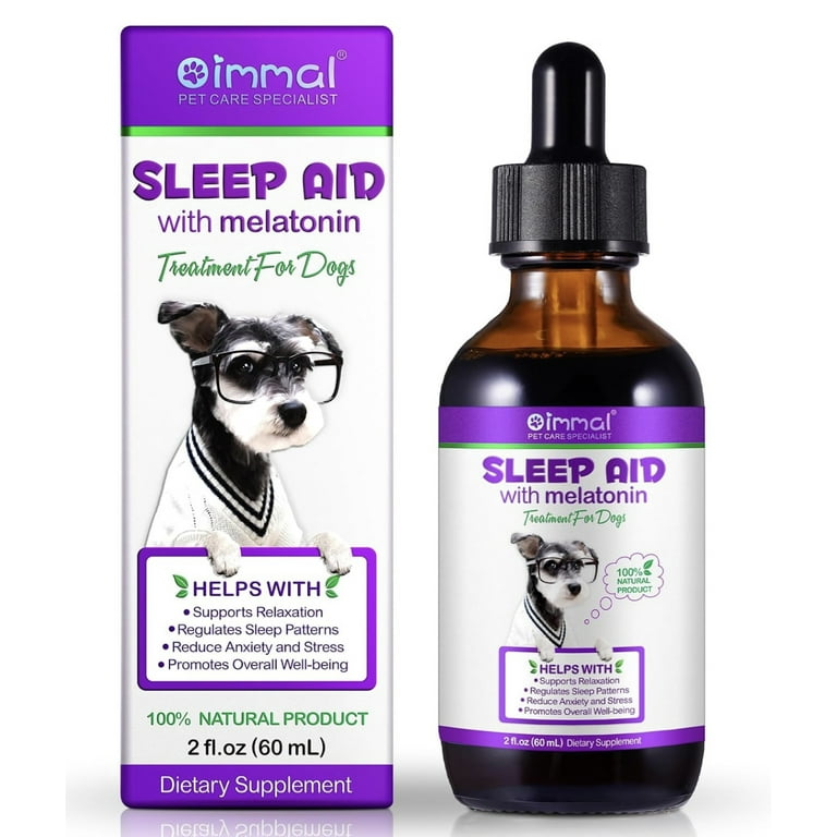 Melatonin for Dogs Quiet Moments Calming Aid for Dogs Sleep Aid with Melatonin for Dogs Supports Relaxation Reduce Anxiety and Stress Promotes Overall Well Being for Dogs Bacon Flavour 2 Fl Oz