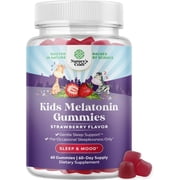 Natures Craft Sleep & Mood Kids Melatonin Gummies, Strawberry Flavor, 60 Count