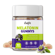 Melatonin Gummies Supplement 5mg, with L-Theanine, Chamomile, Honey Powder,Sleep Support, 60 Gummies