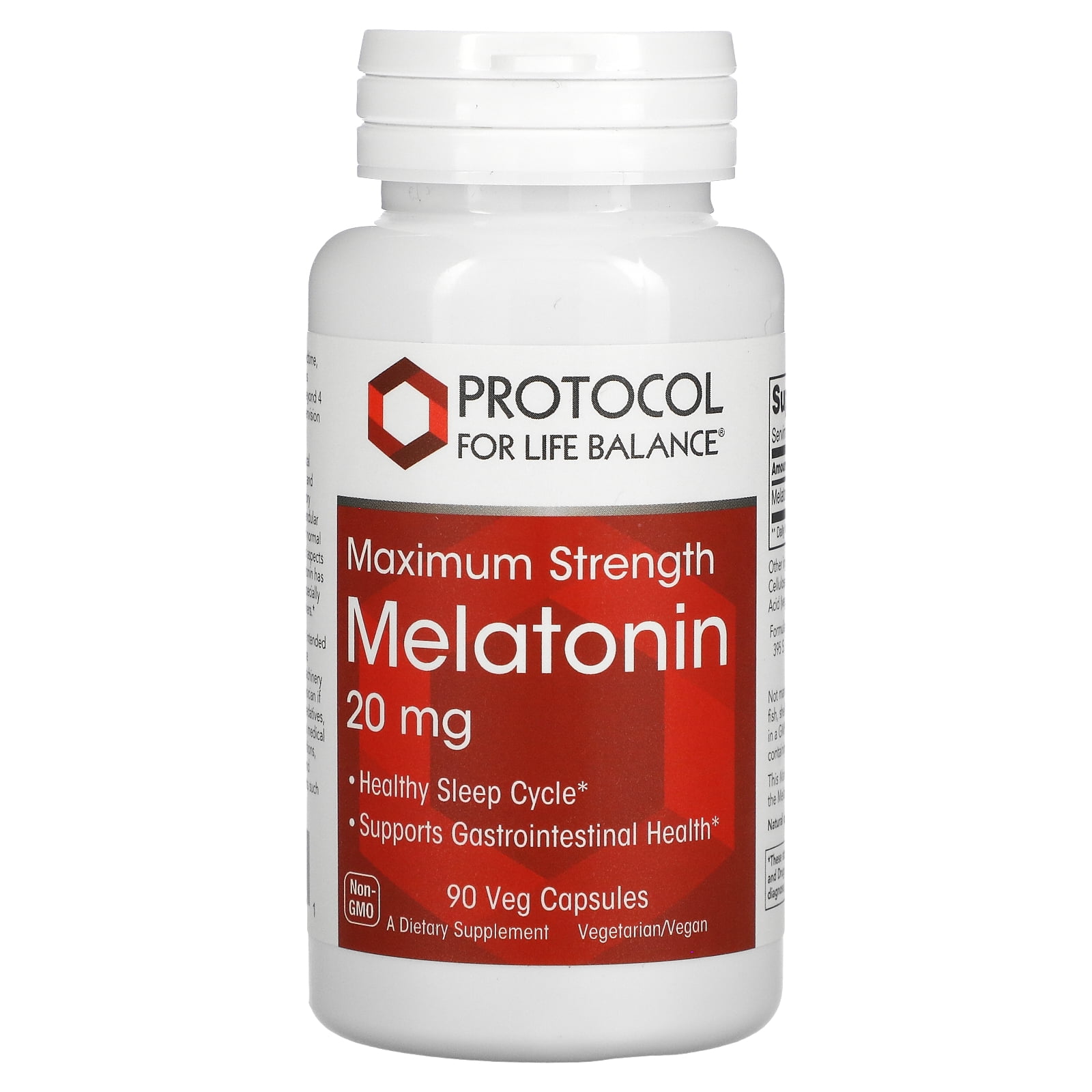 Melatonin Maximum Strength - 20 Mg - 90 Veg Capsules