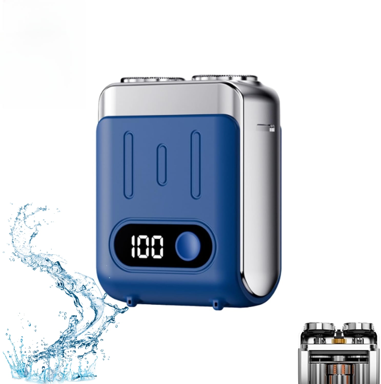 Melbob Shaver, Men's Portable Mini Rotary Electric Shaver, Mini Razor ...