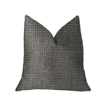 Melbourne Beige & Black Luxury Throw Pillow, 22 x 22 in.
