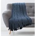 thumbnail image 1 of Melbourne Dot Navy Blue Cotton Throw 50x60, 1 of 3
