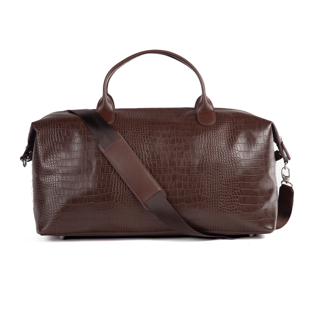 Melbourne Duffel Bag (Brown Croc) (DC)