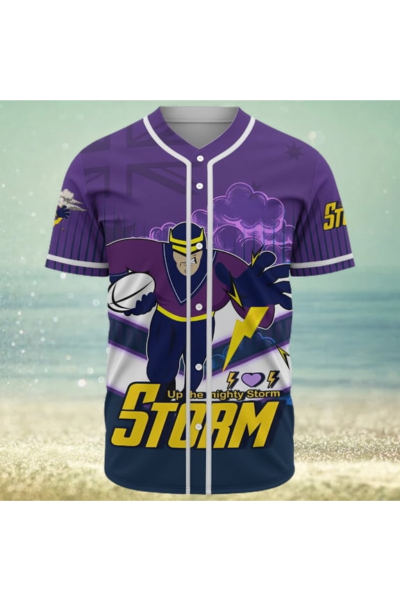 Melbourne T Shirt Storm Melbourne Mascot With Australia Flag