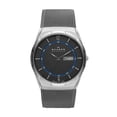 thumbnail image 1 of Melbye Titanium and Gray Steel-Mesh Day-Date Watch (SKW6078), 1 of 3