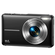 Melcam 1080P Digital Camera 44MP 16X Zoom with 32GB Card, Compact Point and Shoot Camera for Teens Students