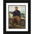 thumbnail image 1 of Melchers, Gari 18x24 Black Ornate Wood Framed with Double Matting Museum Art Print Titled - Christ, 1 of 4