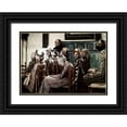 thumbnail image 1 of Melchers, Gari 24x18 Black Ornate Wood Framed with Double Matting Museum Art Print Titled - Sermon, 1 of 4