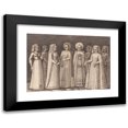 thumbnail image 1 of Melchior Lorck 18x14 Black Modern Framed Museum Art Print Titled - Eight Ladies in Ancient Costumes (1567-1573), 1 of 5