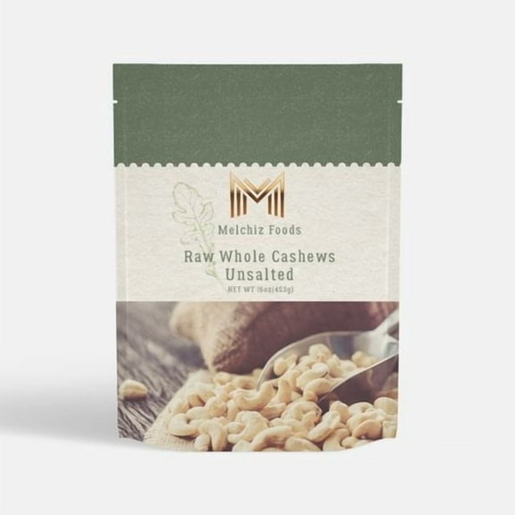 Melchiz Foods, Raw Whole Cashews Unsalted