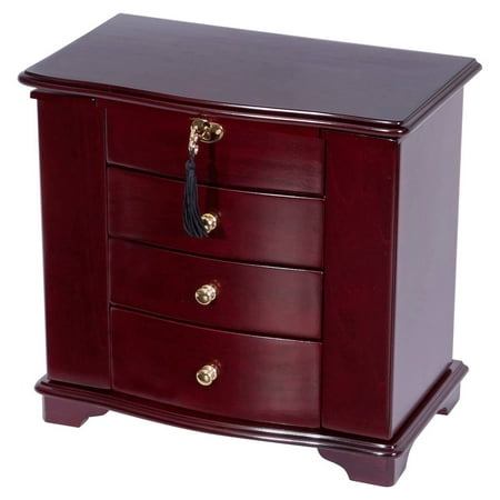 Mele Designs Waverly Wooden Jewelry Box in Cherry Finish for women