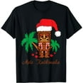 thumbnail image 1 of Mele Kalikimaka Merry Christmas Hawaiian Tiki T-Shirt, 1 of 5