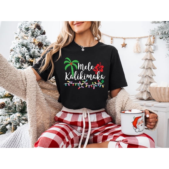 Mele Kalikimaka Shirt: Hawaiian season T-shirts & T-shirts, F6567 All Size S-5Xl