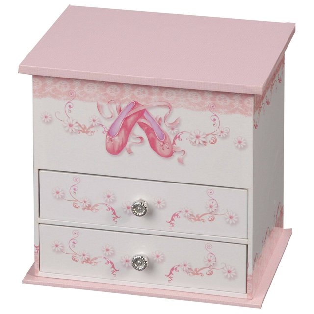 Mele and Co. Angel Musical Dancing Ballerina Jewelry Box 7W x 6.3H in
