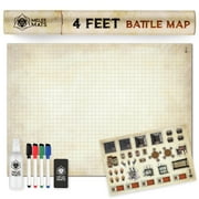 Melee Mats DnD Map Starter Kit - 35  x 48 Double Sided, Dry Erase Tabletop Board Game