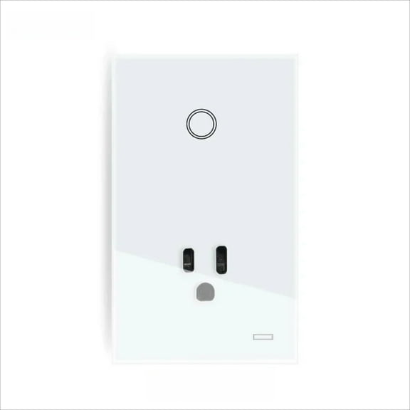 Melery Matter Smart Outlet WIFI Tuya US Plug Glass Panel Voice Remote, Light Switch Works with Smart Home Assistants
