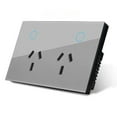 thumbnail image 1 of Melery Smart AU Wall Outlet - Matter Protocol, Tempered Glass Panel, Voice Remote, Compatible with SmartThings, Homekit & Smart Home Ecosystems, 1 of 7